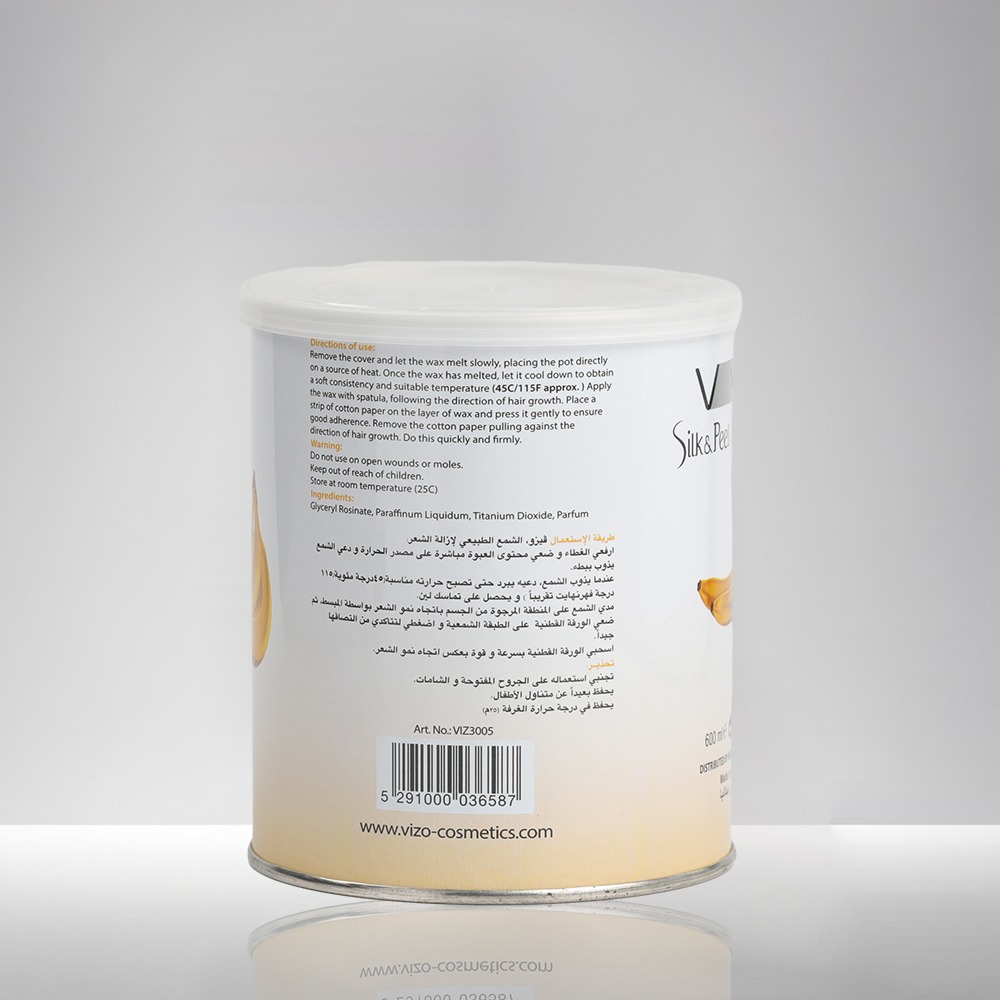 VIZO Silk & Peel Liposoluble Banana Wax 600ML - VIZO Cosmetics